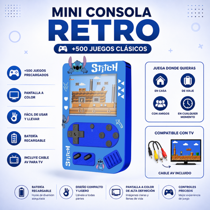 Mega Combo Consola 500 juegos + Reloj Inteligente + Audífonos Pro